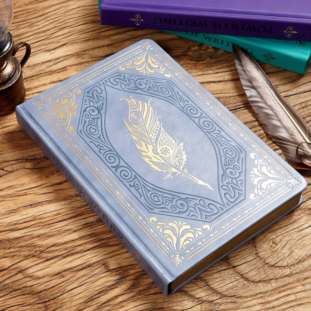 Vintage Feather Pen Set